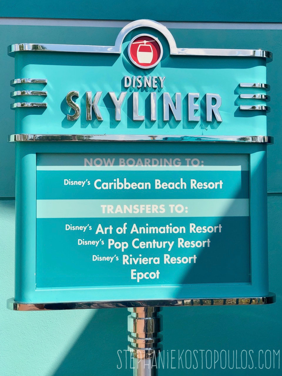 Disney Skyliner Line Sign